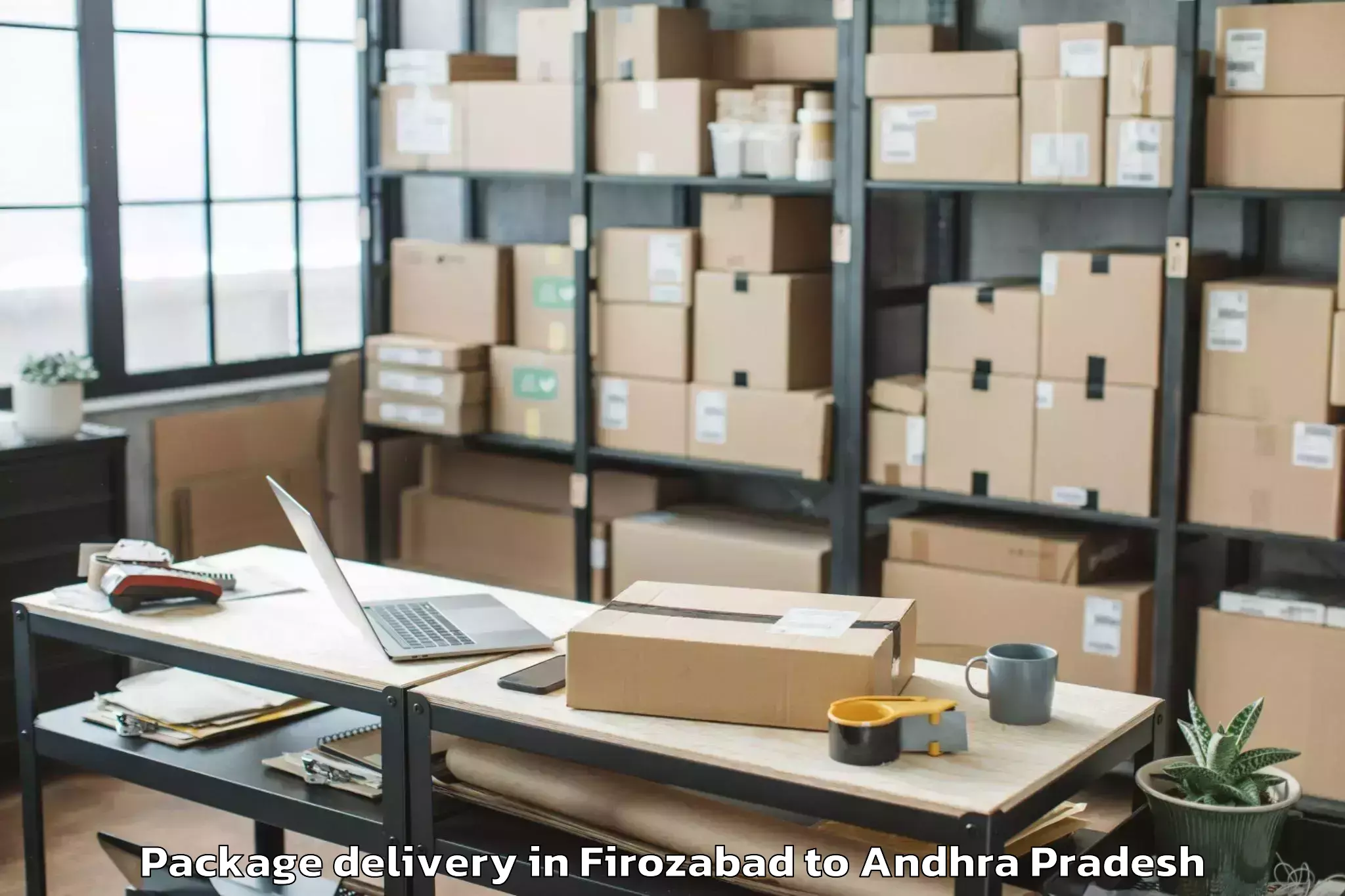 Affordable Firozabad to Vissannapetaa Package Delivery